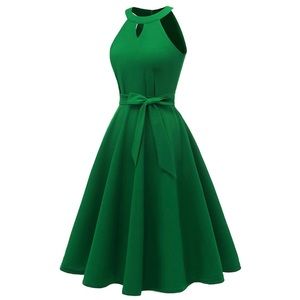 Green Keyhole Dress XL